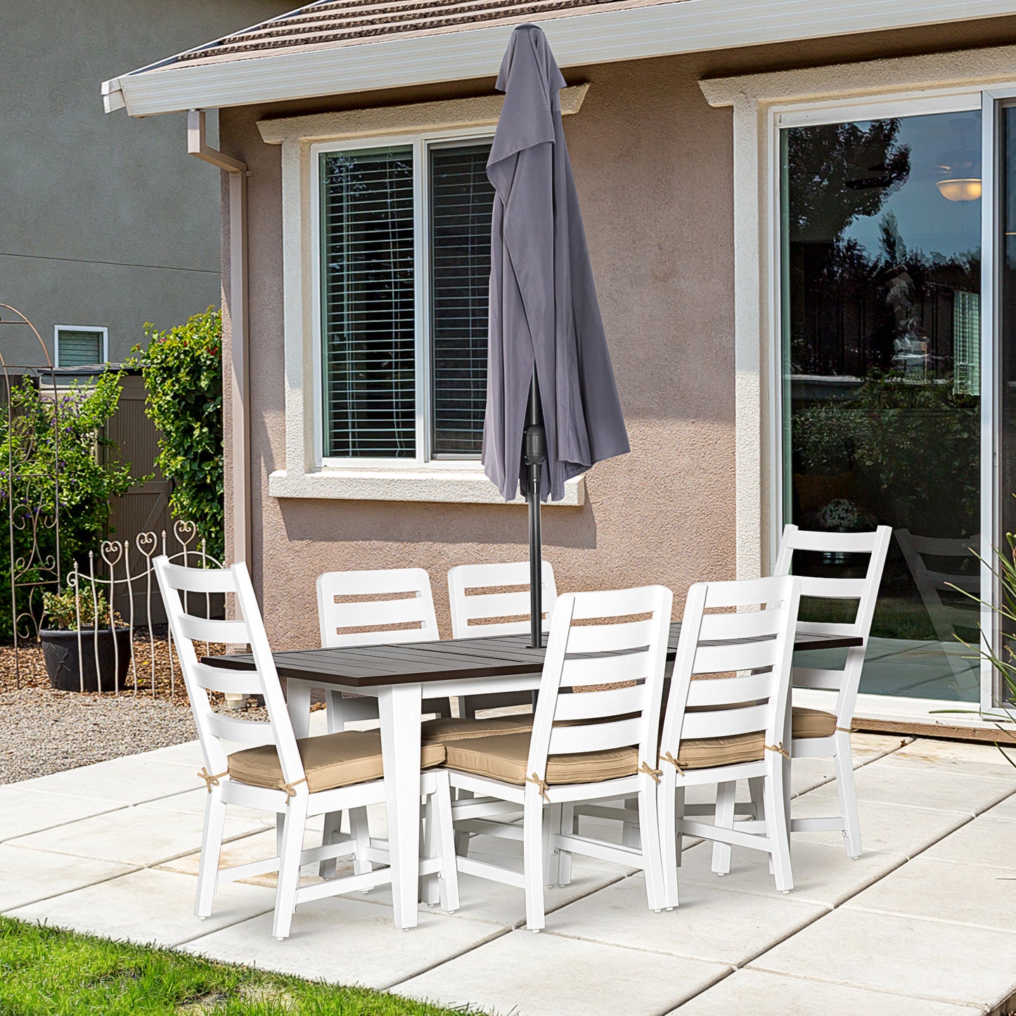 Pieces Patio Furniture Set