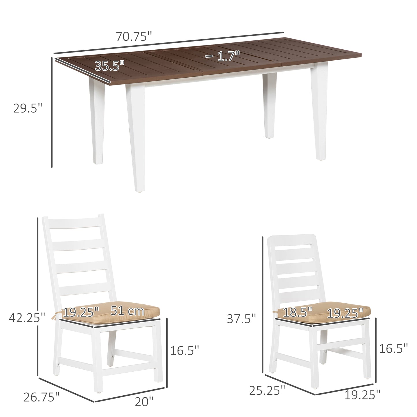 Pieces Patio Furniture Set